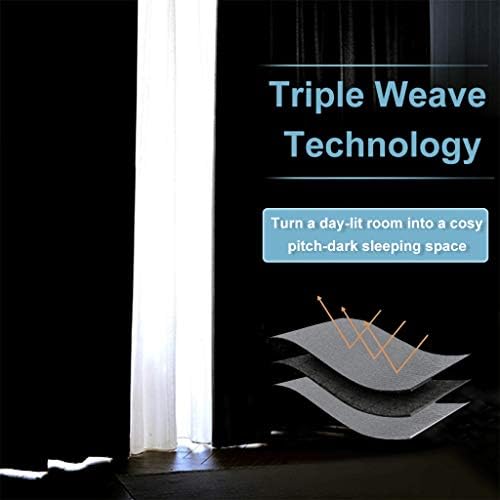RYB HOME Blackout Room Divider Curtains Screen Partitions for Apartment - Image 6