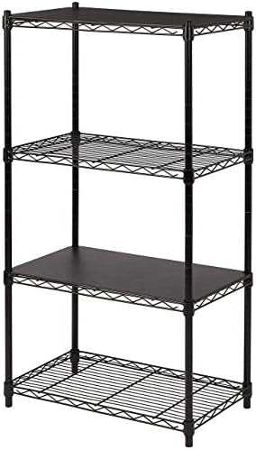 Amazon Basics 2-Shelf Stackable Storage, 13.3" D x 23.2" W x 22.2" H, Black - Image 7