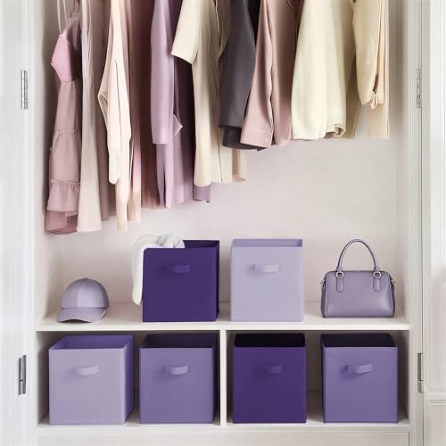 Cupic Cupid 6-Pack 11x11 Cube Storage Bins, Cube Bins, Purple Gradient - Image 4