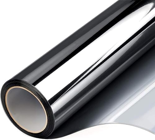FILMGOO One Way Privacy Window Film Heat Control Mirror Tint 17.5Inx15.7Ft by FILMGOO