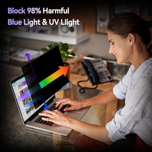 IPROKKO Magnetic Laptop Privacy Screen 15.6 Inch 16:9 Aspect Ratio - Image 4