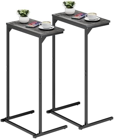 TUTOTAK C Shaped End Table Set of 2, 28.7 inch Tall Couch Small Side Table by ChoosetutotakFurnitureBuildYourCozyHome