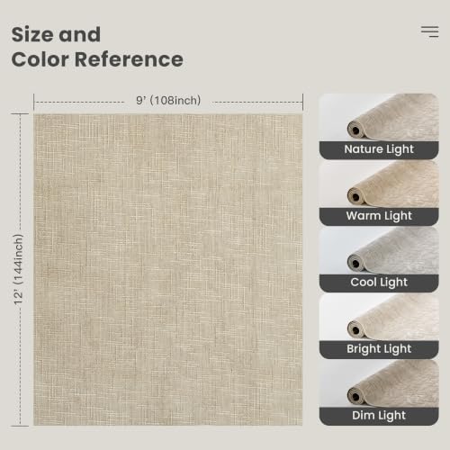 Valenrug 9x12 Area Rug, High Low Pile Washable Rugs for Living Room Beige - Image 2