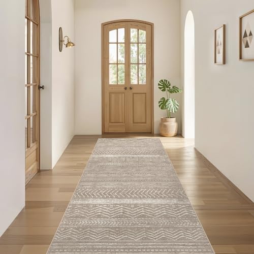 Nakagishi Boho 2x6 Runner Rug Machine Washable Rugs Non Slip Dark Brown - Image 4