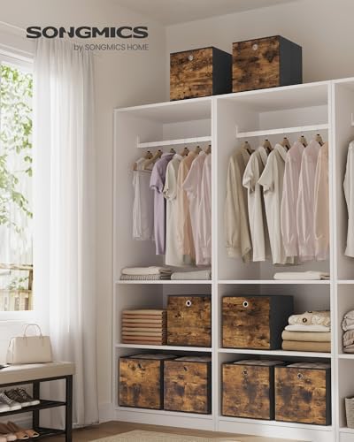 SONGMICS Storage Cubes, Set of 8, 13-Inch Foldable Closet Organizers - Image 2