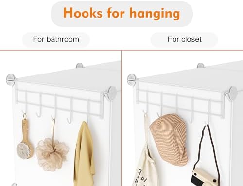 HOMIDEC Closet Organizers and Storage, 12 Cube Storage Organizer, White - Image 6