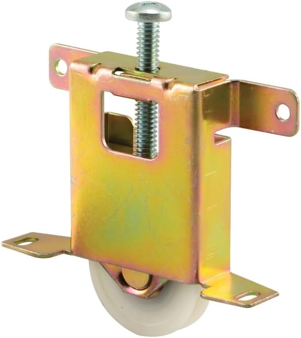Prime-Line N 6861 Mirror Door Roller Assembly, 1-1/2 In., Steel Housing and Ball Bearings, Concave Plastic Wheel (Single Pack) - Image 2