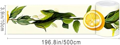 IVN Wallpaper Border Peel and Stick Wall Lemon Blossom 4x196 Inch - Image 3