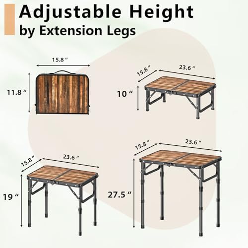 YihuiKo Folding TV Tray, Lightweight Portable Small Foldaing Table - Image 2