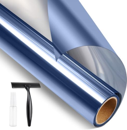STATINT Window Privacy Film One Way, Mirror Glass Tint, 35.4in x 32.8ft by STATINTWINDOWFILMS