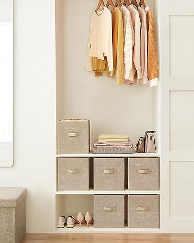 SONGMICS Storage Cubes, Set of 6, 11-Inch Foldable Closet Organizers - Image 2