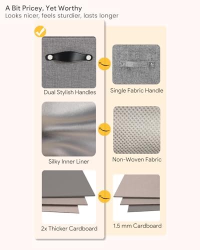 Cube Storage Bins | 13"x15"x13", Dim Gray, 4 Pack - Image 2