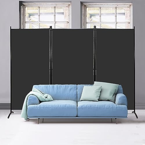MAYOLIAH Partition Room Dividers 3 Panel Folding Privacy Screens 6 Ft Tall by MayoliahHome