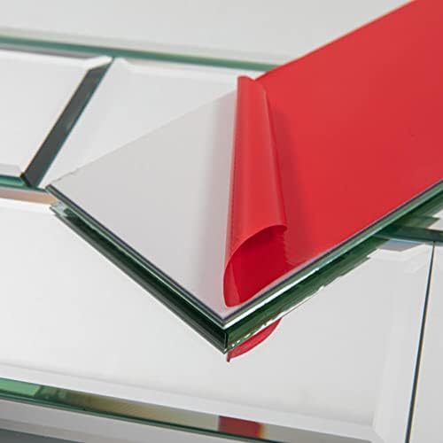 Peel and Stick Mirror Tiles, 4x12 Inch Silver Beveled Mirror Subway Tiles for Kitchen Backsplash Bathroom Wall 15 Pcs - Image 5