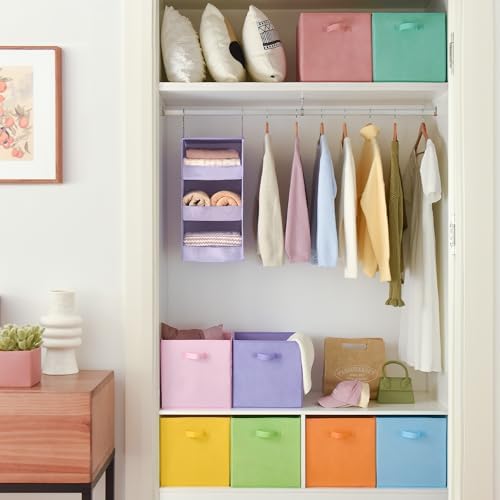 GRANNY SAYS 13 Inch Cube Storage Bins, Pastel Color, 8-Pack - Image 2