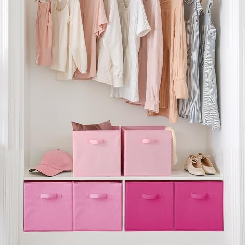Cupic Cupid 6-Pack 13x13 Cube Storage Organizer, Cube Bins, Pink Gradient - Image 4