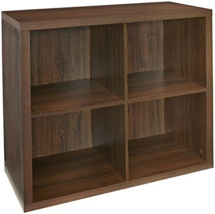 ClosetMaid 4-Cube Decorative Storage Cube Storage Organizer, Dark Chestnut by Unknown