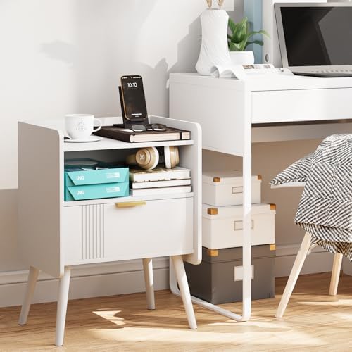 Night Stand Modern End Table with Storage Drawer, Bedside Table for Bedroom - Image 4