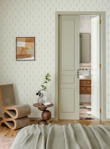 Simon&Siff Vintage Floral Wallpaper Peel and Stick 17.3" x 480" | Removable Self Adhesive Contact Paper, Renter Friendly, for Cabinets, Wall, DIY Decor - Image 2