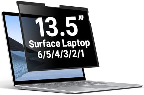 Removable Privacy Screen for Microsoft Surface Laptop 6/5/4/3/2/1 13.5 Inch by ZOEGAA