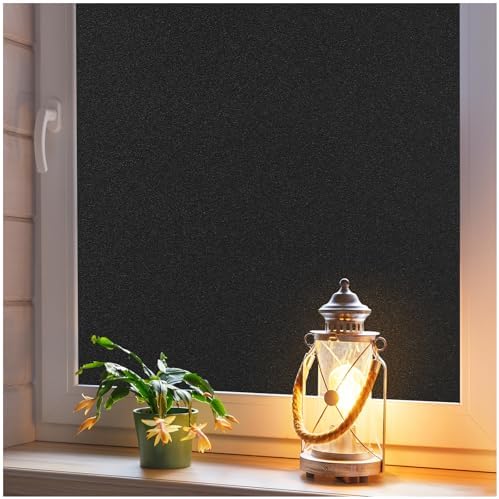Haton Blackout Window Film, Total Light Blocking 35.4" x 78.7" by HatonHomeDecor