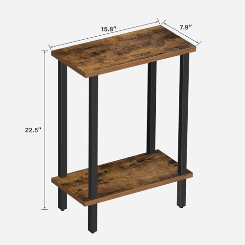 TUTOTAK Narrow Side Table Set of 2, Small End Table for Couch - Image 3
