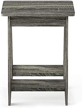 Furinno Beginning End Table, French Oak Grey - Image 4