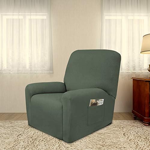 PureFit Stretc Recliner Chair Covers Fleece Soft Couch Covers for Sofa - Image 2