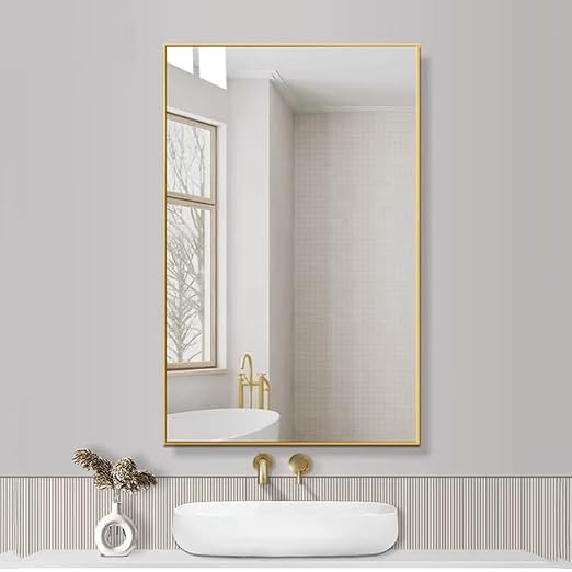 Metallic Gold Mirror Border Trim Peel and Stick PVC Wall Molding Trim Tape Self Adhesive Shiny Gold Decorative Trim for TV, Wall, Mirror, Door, Wardrobe (1/2 in X 16.4 FT, Gold) - Image 3