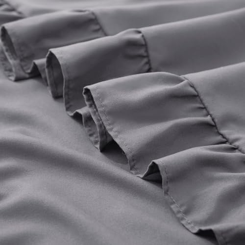 KKJIAF 2 Pack Ruffle Pillow Cases 18x18 Inches, Grey - Image 7