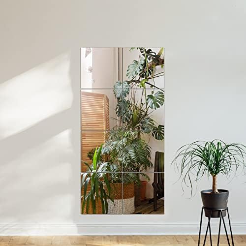 TRAHOME Home Gym Mirror Tiles for Wall, 12"x12"x4PCS Full Length Mirror - Image 3