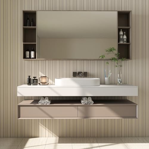 Timeet Modern Peel and Stick Wallpaper Wallpaper Beige Boho Stripe Contact Paper Waterproof Self Adhesive Removable Textured Wall Paper for Bedroom Bathroom Cabinets Wall Decor Vinyl 17.3" x 80" - Image 4
