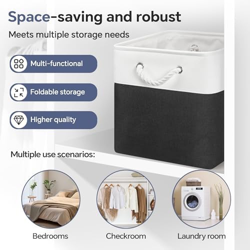 ECDYQXVU 13x13x13 Inch Storage Cube Bins Foldable Organizer Baskets 6 Pack - Image 6