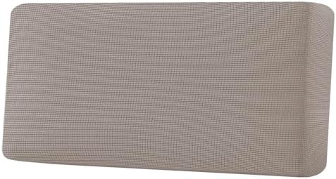 H.VERSAILTEX Super Stretch Individual Seat Cushion Covers Sofa Covers Couch Cushion Covers Slipcover Sets Thick Jacquard Textured Twill Fabric (1 Piece Sofa Cushion Cover, Taupe) by HVERSAILTEX