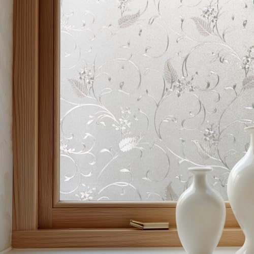 OHTMERU Window Privacy Film Decorative Non-Adhesive, Reusable, Anti-Glare by OHTMERU