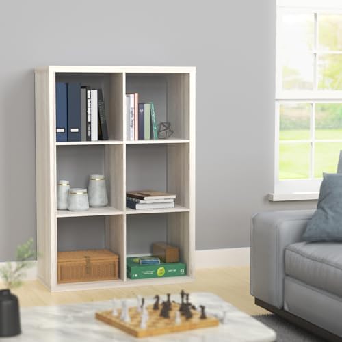 ClosetMaid Decorative Open Back 6-Cube Storage Organizer, Bleached Walnut - Image 6