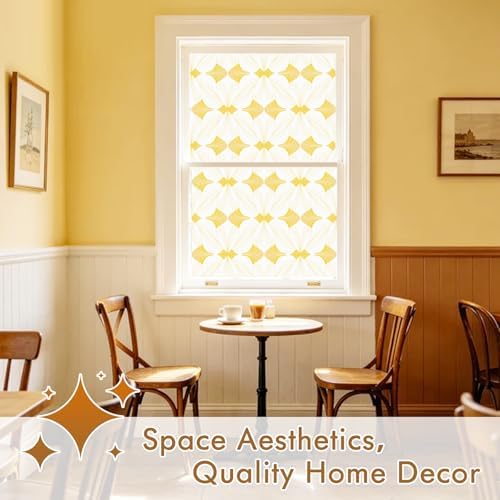 SOMWISE Frosted Window Privacy Film, Decorative Sun Heat Blocking, Anti UV - Image 5