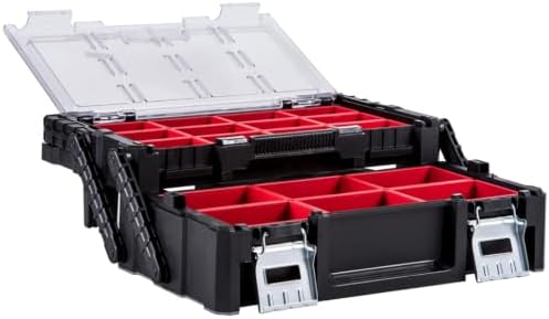 18" Cantilever Tool Box Organizer, Heavy-Duty Tool Storage Box by Keter