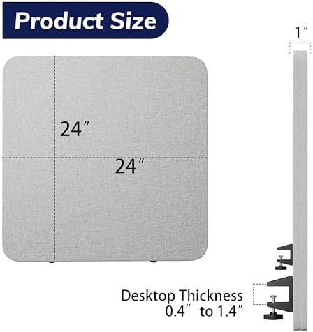 Desk Privacy Panel Sound Absorbing & Proof Desk Divider for Office - Image 6