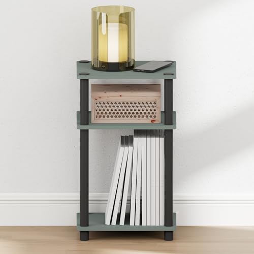 Furinno JUST Toolless 3-Tier Night Stand, Open Storage, Sage Green - Image 6