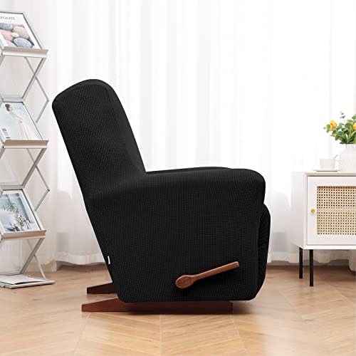 KEKUOU Recliner Chair Covers, 1-Piece Lazy Boy Recliner Covers, Black - Image 3