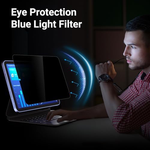 ZOEGAA Privacy Screen Protector for iPad Mini 7(2024,A17 Pro 7th Gen) /iPad Mini 6(2021,6th Gen),Anti Blue Light Anti-Spy Matte Screen Film Guard Screen Protector for 8.3 - Image 6