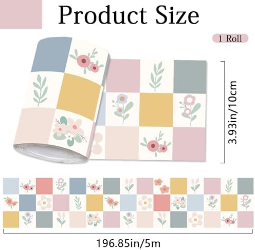Boho Bulletin Board Border Classroom Decor 196.9 x 3.9 Inch - Image 2