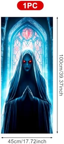 HOMETITUTE Gothic Horror Halloween Privacy Window Cling 17.7x39.3 PVC - Image 3