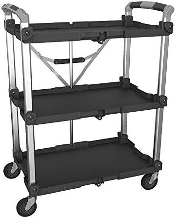 Olympia Tools 85-189 Pack N Roll Collapsible Service Cart, XL, 300LB Capacity, Black by OlympiaTools