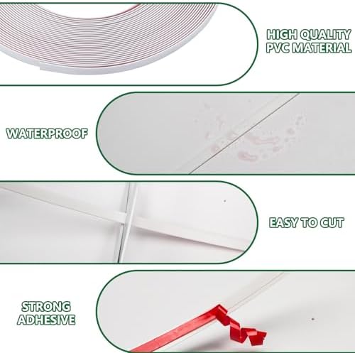 0.25in x 20Ft Peel and Stick Wall Molding Trim, Flexible Trim - Image 6
