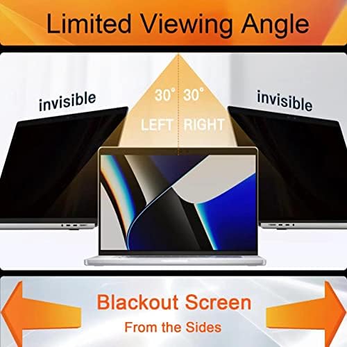 Mamol Privacy Screen MacBook Pro 16 Inch 2019 (A2141), Magnetic Removable Anti Glare Blue Light Filter Privacy Screen Protector with Webcam Cover for 16'' Apple Mac Laptop - Image 4