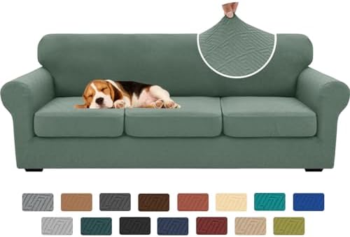XINEAGE 3-Piece Stretch X-Large Sofa Cover, Washable Couch Covers for Dog by XINEAGE