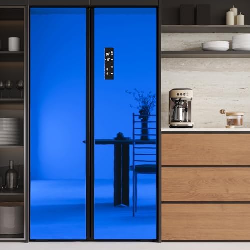 VaryPaper 15.7''x78.7'' Royal Blue Mirror Contact Paper Peel and Stick Flexible Mirror Sheets Self Adhesive Vinyl Blue Mirrored Stickers Reflective Mirrored Wallpaper for Crafts Home Decor Cabinets - Image 2