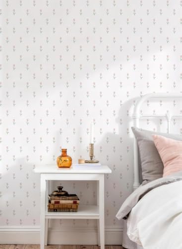 Simon&Siff Vintage Floral Wallpaper Peel and Stick 17.3" x 480" | Removable Self Adhesive Contact Paper, Renter Friendly, for Cabinets, Wall, DIY Decor - Image 3